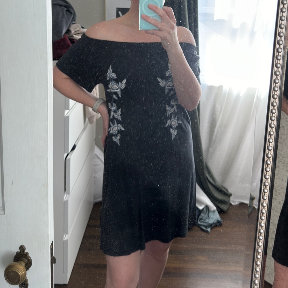 Off the shoulder T-shirt dress from Topshop
